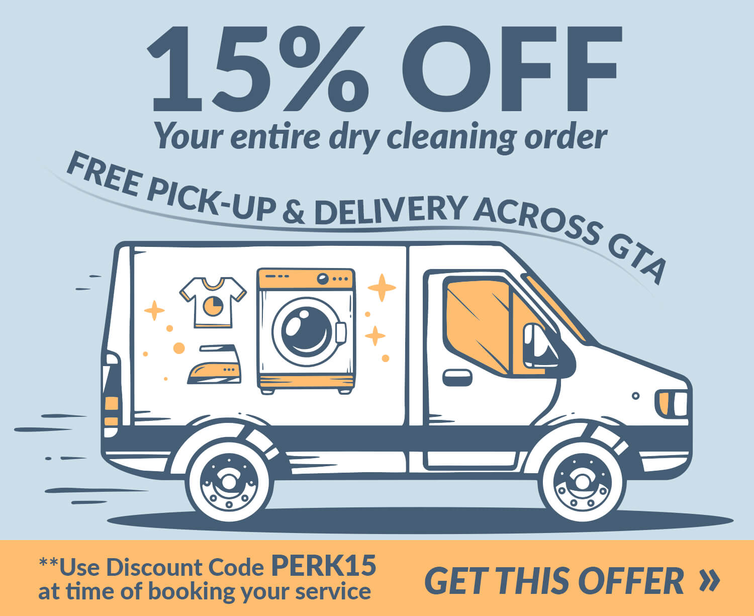 15% off laundry service